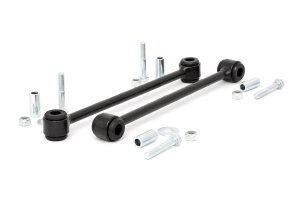 Jeep Wrangler Sway Bar Links - Rear - Rough Country - 6 Inch Lift - Black - '07-'10